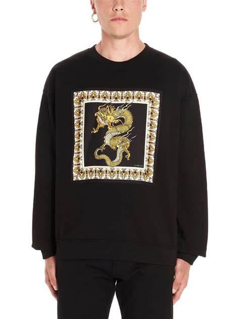 versace dragon print|Versace Dragon Print Sweatshirt In Black .